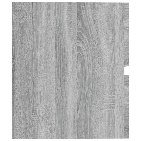 Wastafelkast 60x38,5x45 cm bewerkt hout grijs sonoma eikenkleur 5