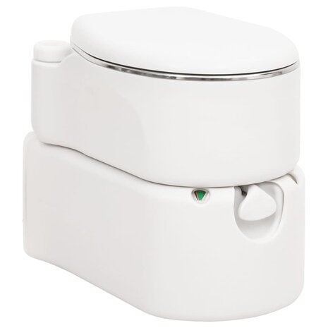 Campingtoilet geïntegreerd 24+17 L HDPE en staal wit       1