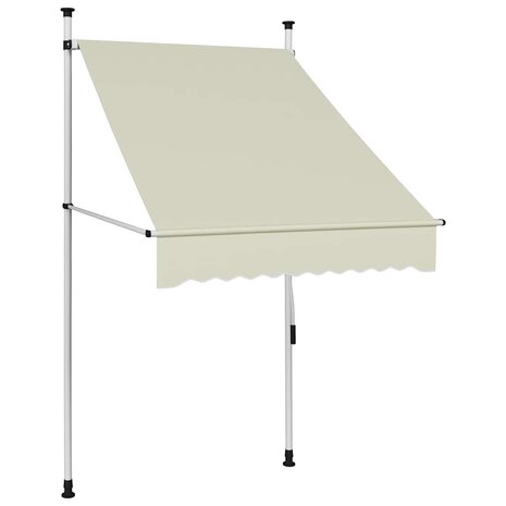 Luifel handmatig uittrekbaar 100 cm crème 1