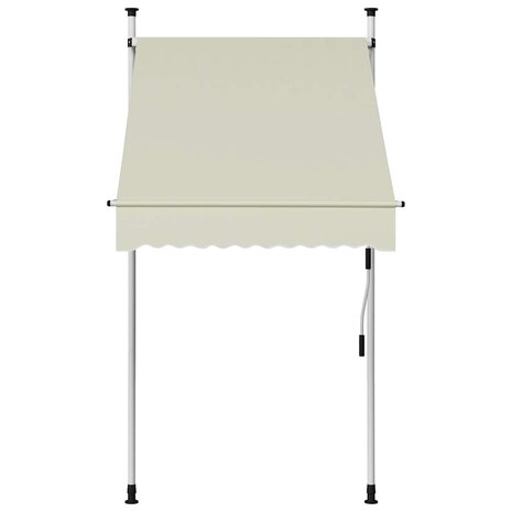 Luifel handmatig uittrekbaar 100 cm crème 2