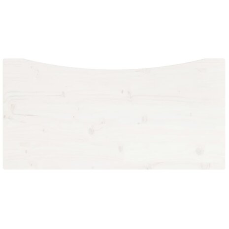 Bureaublad 80x40x2,5 cm massief grenenhout wit 4