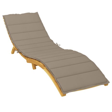 Ligbedkussen 200x70x3 cm oxford stof taupe 3