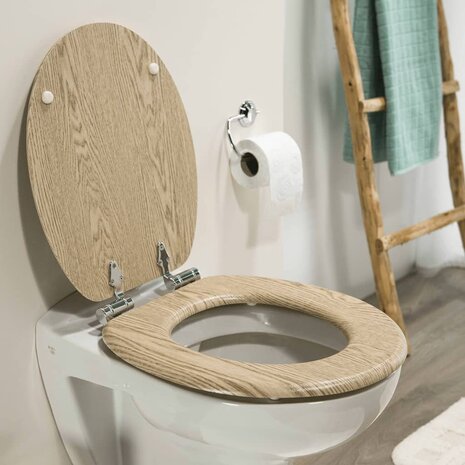 Tiger Soft-close toiletbril Scaffold MDF bruin 252022546 1
