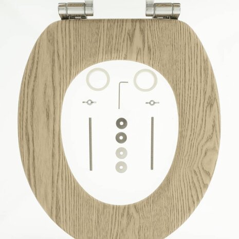 Tiger Soft-close toiletbril Scaffold MDF bruin 252022546 8