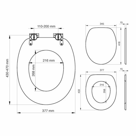Tiger Soft-close toiletbril Scaffold MDF bruin 252022546 9