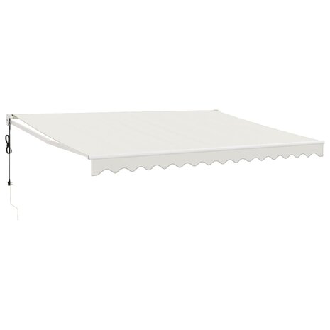 Luifel automatisch uitschuifbaar 4x3 m crèmekleurig 2