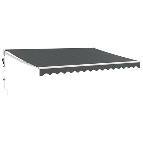 Luifel automatisch uitschuifbaar 4x3 m antracietkleurig 2