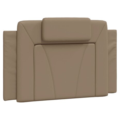 Bed met matras kunstleer cappuccinokleurig 80x200 cm 5