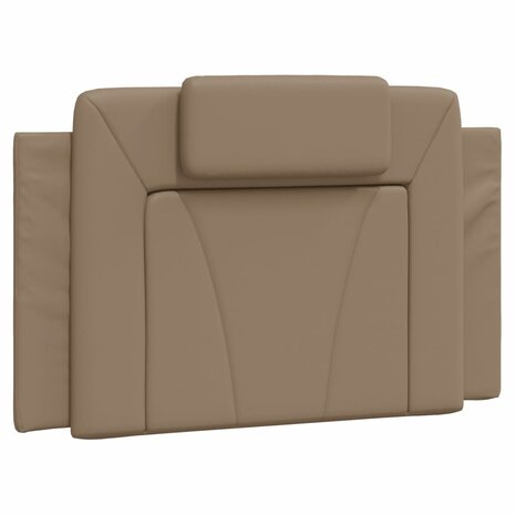 Bed met matras kunstleer cappuccinokleurig 90x190 cm 5