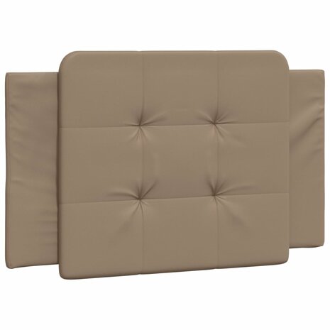Bed met matras kunstleer cappuccinokleurig 90x190 cm 5