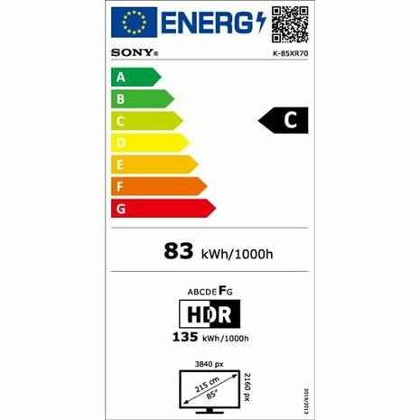 Smart TV Sony K85XR70 4K Ultra HD 85" LED QLED 3