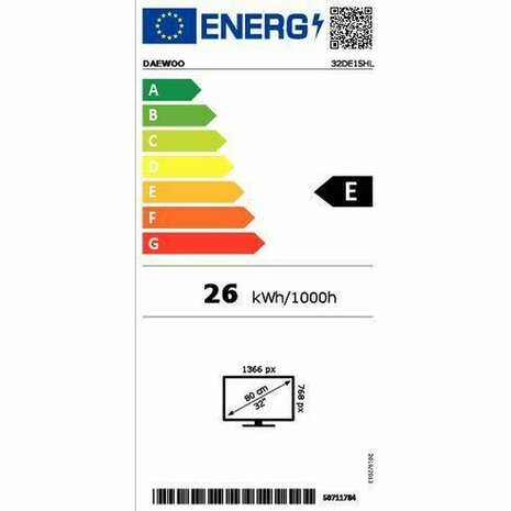 TV Daewoo 32DE15HL HD 32" LED 3
