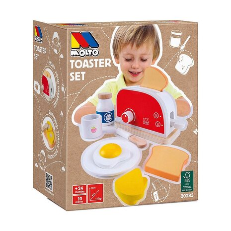 Speelgoed broodrooster Moltó Toaster Set 1