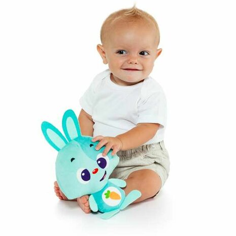 Knuffel met Geluid Moltó Gusy luz Baby Bunny Turkoois 7,5 cm 6