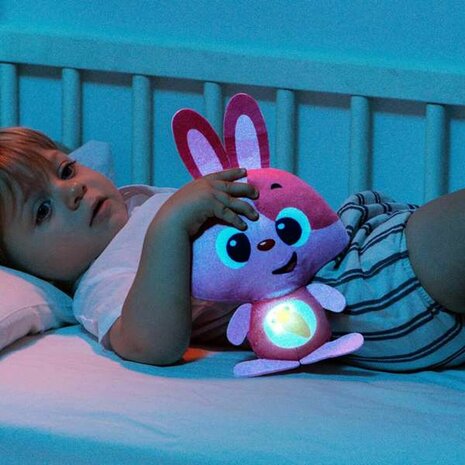 Knuffel met Geluid Moltó Gusy luz Baby Bunny Roze 7,5 cm 4
