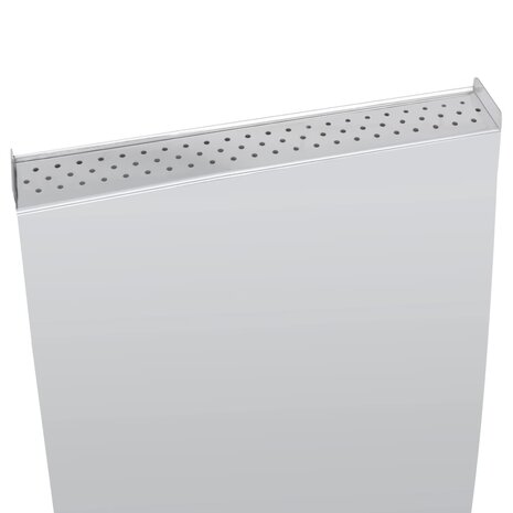 Tuinfontein met pomp gebogen 130 cm roestvrij staal 7