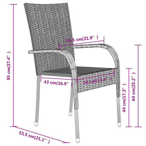 3-delige Tuinset zwart 7
