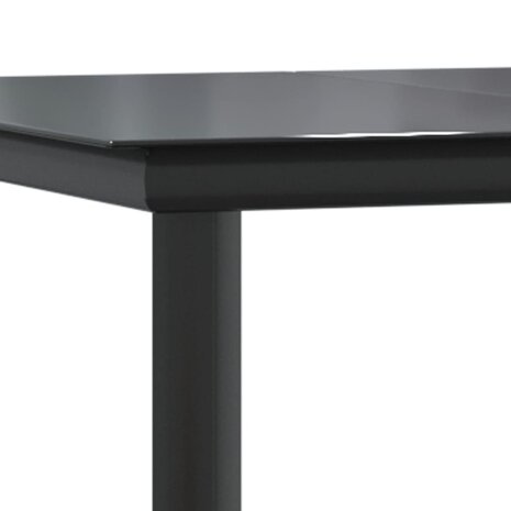 3-delige Tuinset met kussens poly rattan zwart en grijs 7