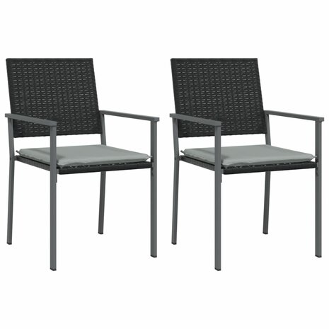3-delige Tuinset met kussens poly rattan en staal 4