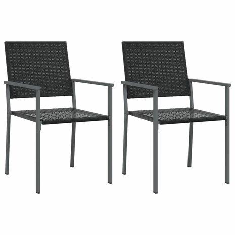 3-delige Tuinset met kussens poly rattan en staal 4