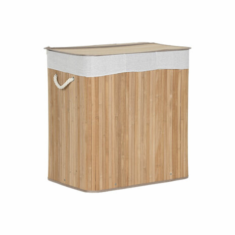 Wasmand Home ESPRIT Wit Natuurlijk Bamboe 140 L 60 x 40 x 60 cm 1