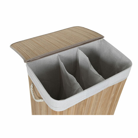 Wasmand Home ESPRIT Wit Natuurlijk Bamboe 140 L 60 x 40 x 60 cm 4