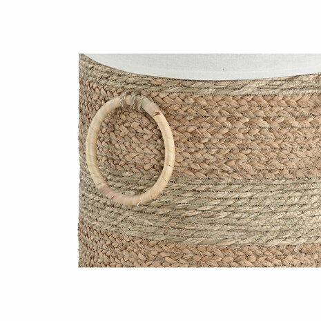 Mandenset Home ESPRIT Crème Natuurlijk Zeegras Tropisch (2 Onderdelen) 3