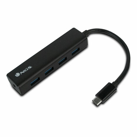 USB-HUB 4 Poorten NGS WONDERHUB4 Zwart 5 Gbps 1