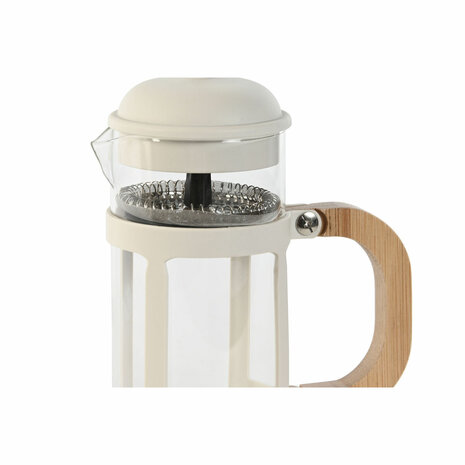 Cafetière Home ESPRIT Wit Natuurlijk Roestvrij staal Polypropyleen 350 ml 13 x 8 x 19 cm 2