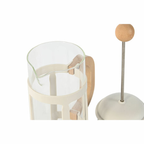 Cafetière Home ESPRIT Wit Natuurlijk Roestvrij staal Polypropyleen 350 ml 13 x 8 x 19 cm 5