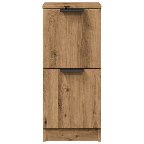 Dressoir 30x30x70 cm bewerkt hout artisanaal eikenkleur 5