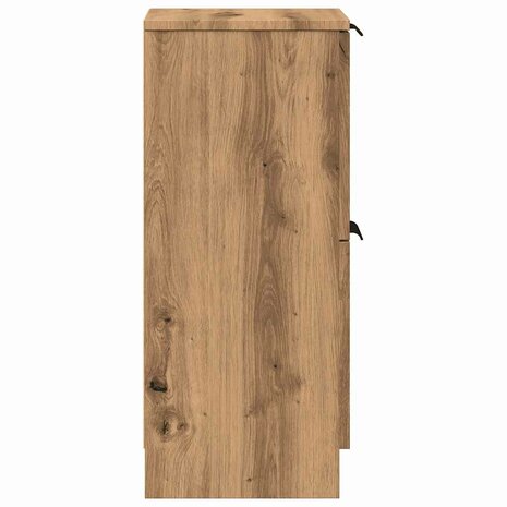 Dressoir 30x30x70 cm bewerkt hout artisanaal eikenkleur 6