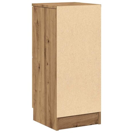Dressoir 30x30x70 cm bewerkt hout artisanaal eikenkleur 7