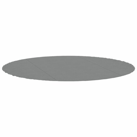Zwembadgrondzeil Ø366 cm polyester geotextiel lichtgrijs 3