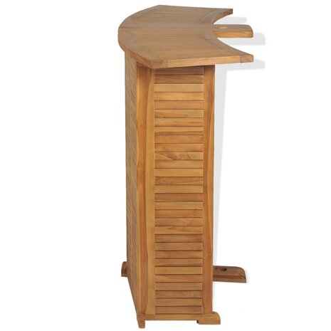 Bartafel inklapbaar 155x53x105 cm massief teakhout 5