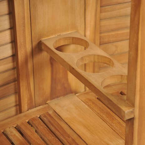 Bartafel inklapbaar 155x53x105 cm massief teakhout 9