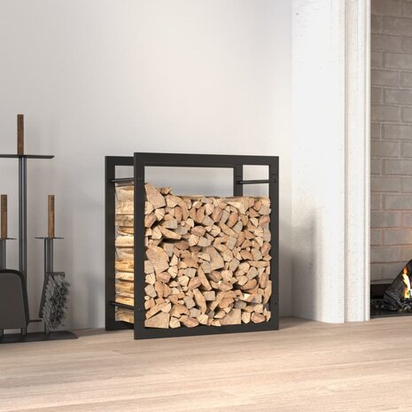 Haardhoutrek 50x28x56 cm staal matzwart 1