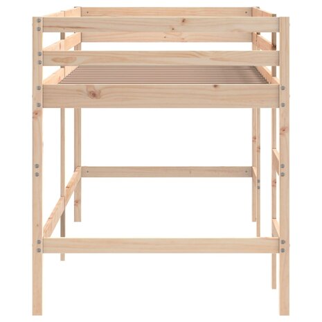 Kinderhoogslaper met ladder 80x200 cm massief grenenhout 6