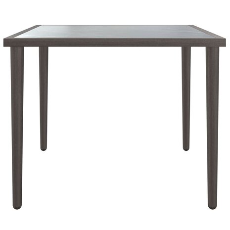 Tuintafel 48x48x37 cm staal grijs 3