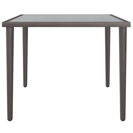 Tuintafel 48x48x37 cm staal grijs 4