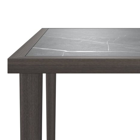 Tuintafel 48x48x37 cm staal grijs 5