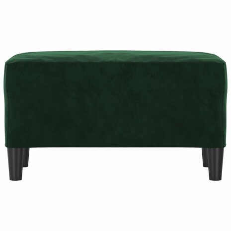 Bankje 70x35x41 cm fluweel donkergroen 3