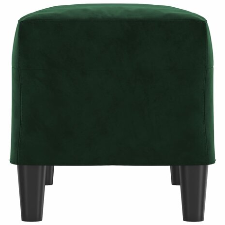 Bankje 70x35x41 cm fluweel donkergroen 4