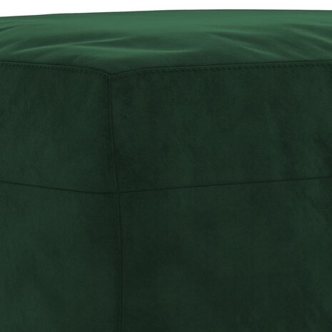 Bankje 70x35x41 cm fluweel donkergroen 5