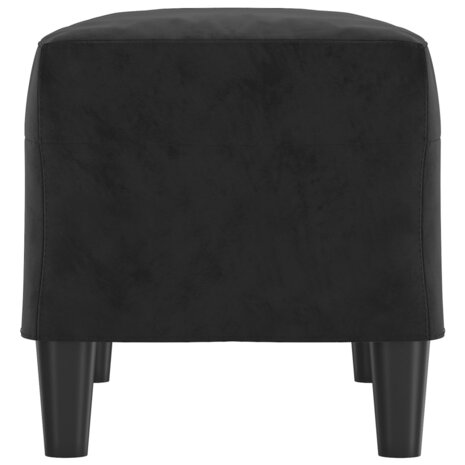 Bankje 70x35x41 cm fluweel zwart 4