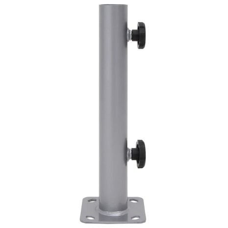 Parasolvoet voor Ø32/34/38 mm stok staal zilverkleurig 3