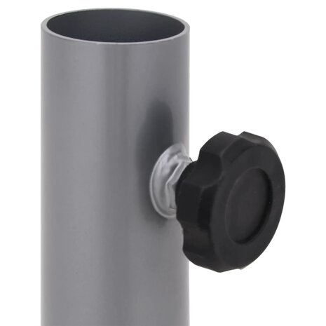 Parasolvoet voor Ø32/34/38 mm stok staal zilverkleurig 5