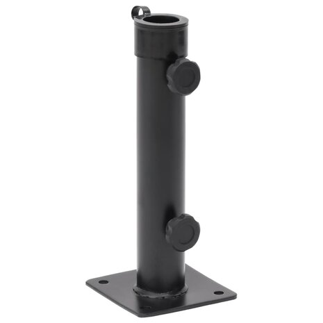 Parasolvoet voor Ø38/48 mm stok staal matzwart 1
