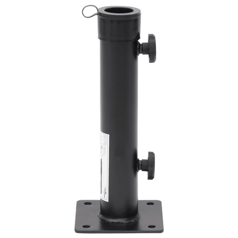 Parasolvoet voor Ø38/48 mm stok staal matzwart 2