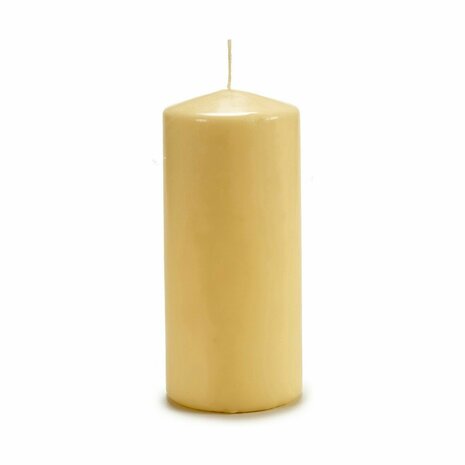 Kaars 9 x 20 x 9 cm Crème (4 Stuks) 2